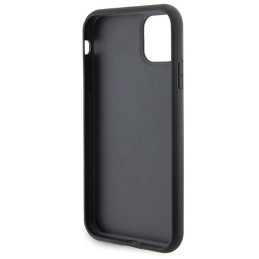 Etui Karl Lagerfeld Gripstand Saffiano Choupette Pins do iPhone 11 / Xr, czarne