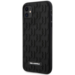 Etui Karl Lagerfeld 3D Monogram do iPhone 11 / Xr, czarne