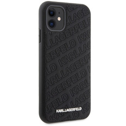 Etui Karl Lagerfeld Quilted K Pattern do iPhone 11 / Xr, czarne