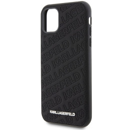 Etui Karl Lagerfeld Quilted K Pattern do iPhone 11 / Xr, czarne