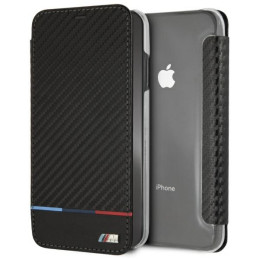 Etui BMW Carbon Tricolor do iPhone XS Max, czarne