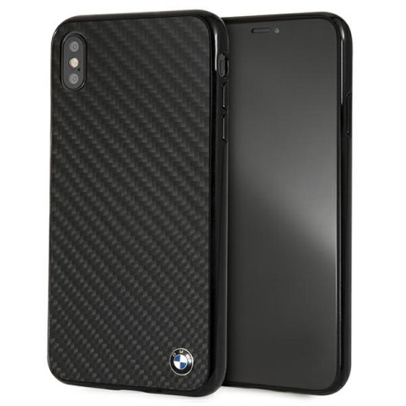Etui BMW Siganture-Carbon do iPhone Xs Max, czarne