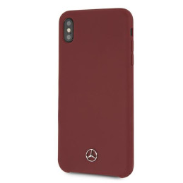Etui Mercedes Silicone Line do iPhone Xs Max, czerwone