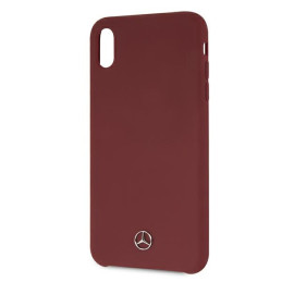 Etui Mercedes Silicone Line do iPhone Xs Max, czerwone