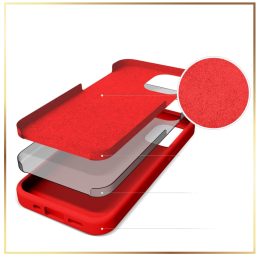 Etui Mercury Silicone do iPhone X/Xs, czerwone