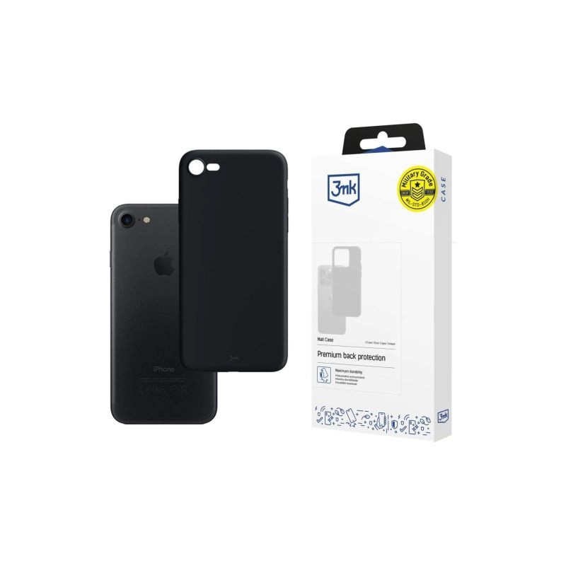 Etui 3MK Matt Case do iPhone 7/8/SE 2020 / SE 2022, czarne