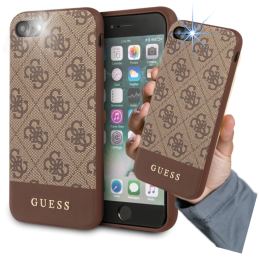 Etui Guess 4G Stripe Collection do iPhone 7/8/SE 2020 / SE 2022, brązowy/brown