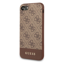 Etui Guess 4G Stripe Collection do iPhone 7/8/SE 2020 / SE 2022, brązowy/brown