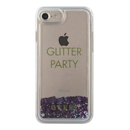 Etui Guess Liquid Glitter Party do iPhone 6/7/8 /SE 2020 / SE 2022, fioletowy/purple