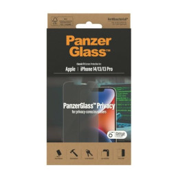 Szkło hartowane PanzerGlass Classic Fit Privacy do iPhone 16e / 14 / 13 Pro / 13, przyciemniane