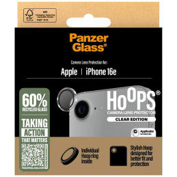 Szkło hartowane na obiektyw aparatu PanzerGlass Hoops Lens Protector do iPhone 16e, przezroczyste