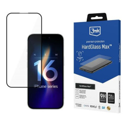 Szkło Hartowane 3MK HardGlass Max do iPhone 16 Pro Max, czarna ramka