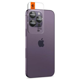 Szkło na aparat Spigen Glas.tR  do iPhone 16 Pro Max / 16 Pro / 15 Pro Max / 15 Pro / 14 Pro Max / 14 Pro, 2 sztuki