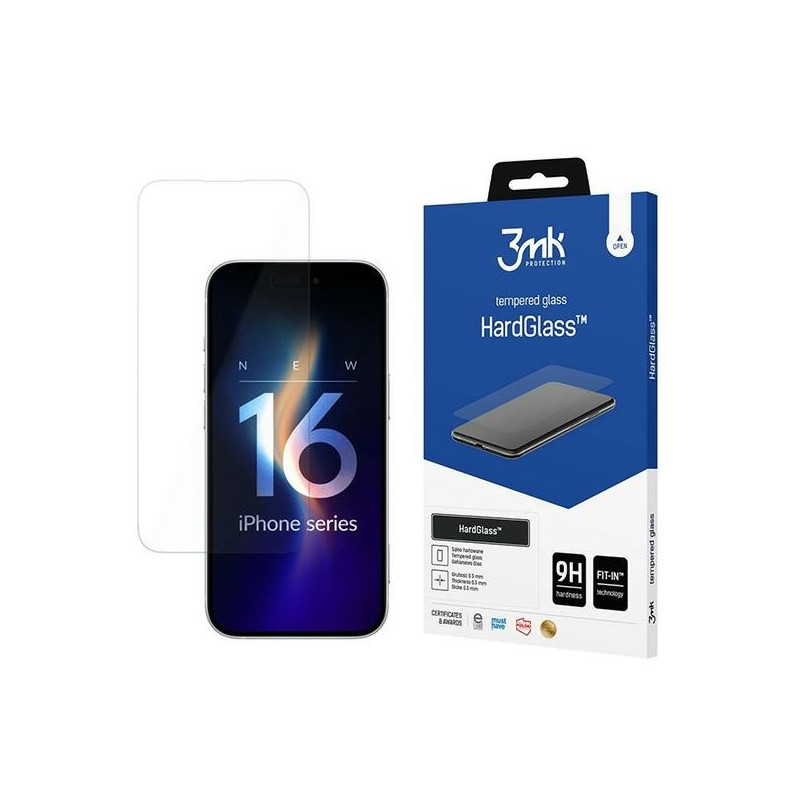 Szkło Hartowane 3MK HardGlass do iPhone 16 Pro