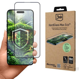 Ekologiczne szkło hartowane 3MK HardGlass Max Eco do iPhone 16 Pro