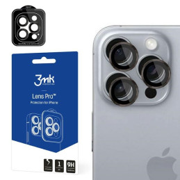 Ochrona na obiektyw aparatu 3MK Lens Protection Pro do iPhone 16 Pro/ 16 Pro Max, szara
