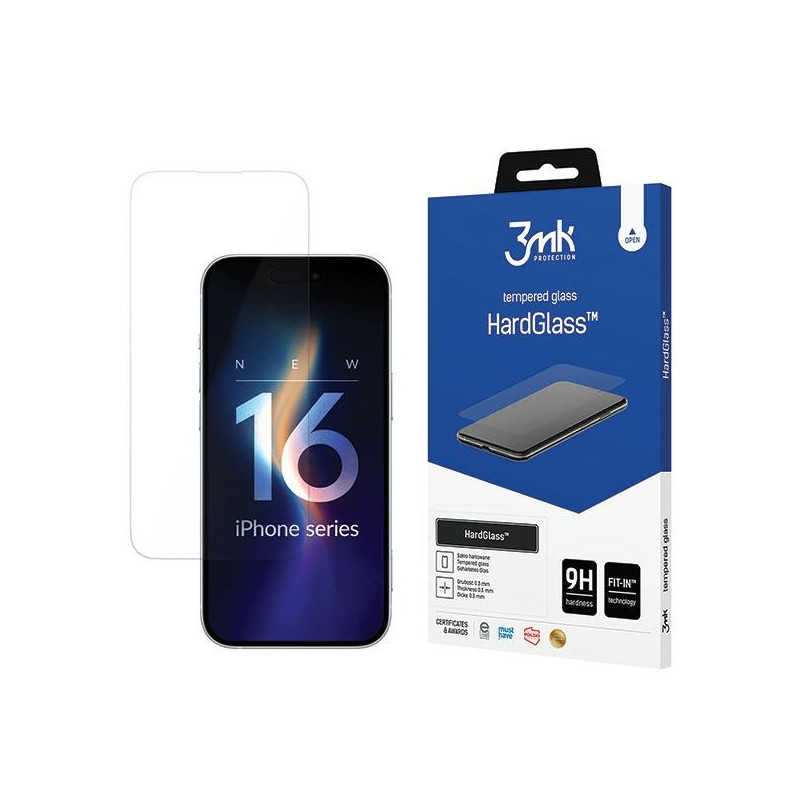 Szkło Hartowane 3MK HardGlass do iPhone 16