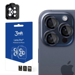 Ochrona na obiektyw aparatu 3MK Lens Protection Pro do iPhone 15 Pro Max, niebieski/royal blue