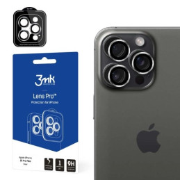 Ochrona na obiektyw aparatu 3MK Lens Protection Pro do iPhone 15 Pro Max, srebrna