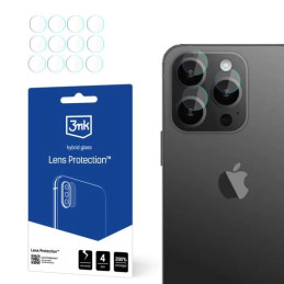 Szkło na obiektyw aparatu 3mk Lens Protection do iPhone 15 Pro, 4szt