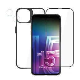 Zestaw akcesoriów ochronnych 4w1 3MK Comfort Set 4in1 do iPhone 15 Plus
