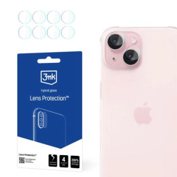 Szkło na obiektyw aparatu 3mk Lens Protection do iPhone 15 Plus, 4szt