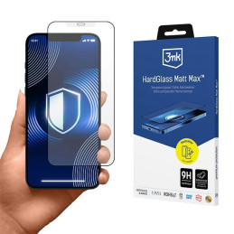 Matowe szkło hartowane 3MK HardGlass Matt Max do iPhone 15