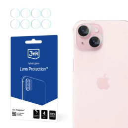 Szkło na obiektyw aparatu 3mk Lens Protection do iPhone 15, 4szt