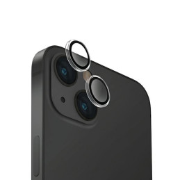 Szkło na obiektyw aparatu UNIQ Optix Aluminium Camera Lens Protector do iPhone 15 / 15 Plus, crystal