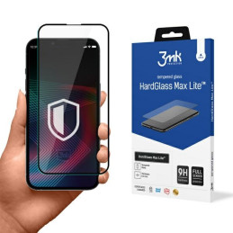 Szkło hartowane 3MK HardGlass Max Lite do iPhone 14 Pro, czarna ramka