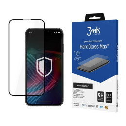 Szkło Hartowane 3MK HardGlass Max do iPhone 14 Plus, czarna ramka