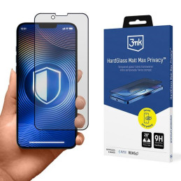 Matowe szkło hartowane 3MK HardGlass Matt Max Privacy do iPhone 13 Mini