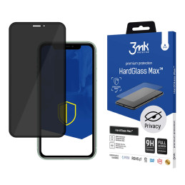 Szkło Hartowane 3MK HardGlass Max Privacy do iPhone 11, czarne