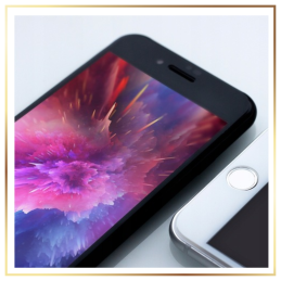 Szkło Hybrydowe 3MK FlexibleGlass Max do iPhone 7/8/SE 2020 / SE 2022, czarna ramka
