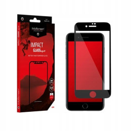 Szkło hybrydowe MS ImpactGLASS Edge 3D do iPhone 7/8, czarne Antyuderzeniowe