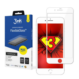 Szkło Hybrydowe 3MK FlexibleGlass Max do iPhone 7/8 Plus, biały/white