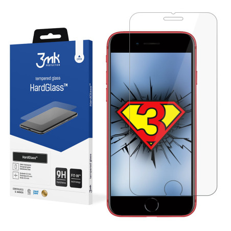 Szkło Hartowane 3MK HardGlass do iPhone SE 2020/ SE 2022