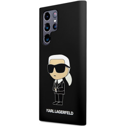 Etui Karl Lagerfeld Silicone Ikonik do Galaxy S24 Ultra, czarne