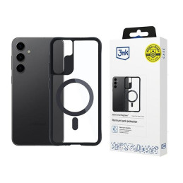 Etui 3mk Satin Armor Case MagSafe do Galaxy S24+, czarne