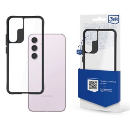 Etui 3MK SatinArmor+ Case do Galaxy S24+, przezroczyste z czarną ramką