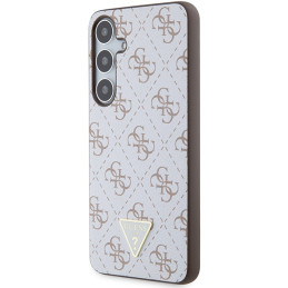 Etui Guess 4G Triangle do Galaxy S24+, biały/white