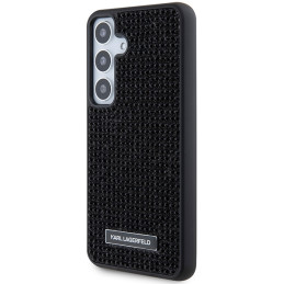 Etui Karl Lagerfeld Rhinestone Metal Logo do Galaxy S24+, czarne