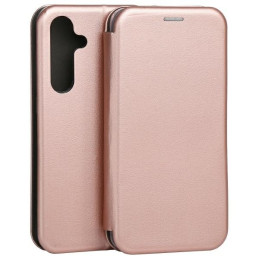 Etui Beline Book Magnetic do Galaxy S24 FE różowo-złote
