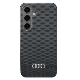 Etui Audi IML Stitching Pattern MagSafe do Galaxy S24, czarne