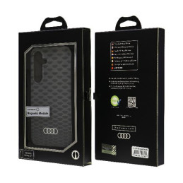 Etui Audi IML Stitching Pattern MagSafe do Galaxy S24, czarne