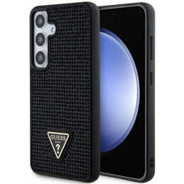 Etui Guess Rhinestone Triangle do Galaxy S24, czarne