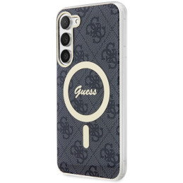Etui Guess IML 4G MagSafe do Samsung Galaxy S23+, czarne