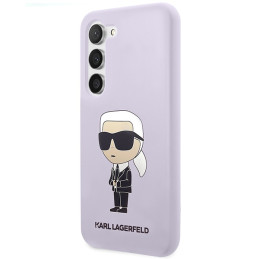 Etui Karl Lagerfeld Silicone Ikonik do Galaxy S23+, purpurowy/purple