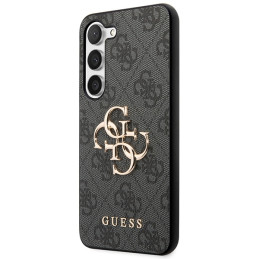 Etui Guess 4G Big Metal Logo do Galaxy S23 FE, szary/grey