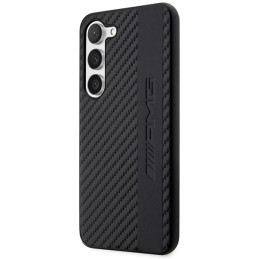 Etui AMG Carbon Stripe&Embossed do Galaxy S23, czarne